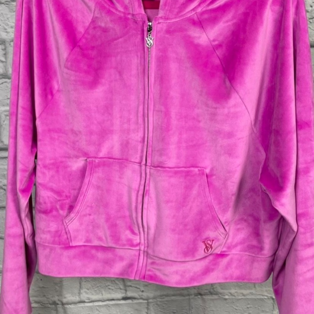 Victoria's Secret Vibrant Pink Hoodie - Picture 2 of 2